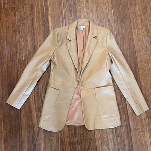 Express faux leather blazer, never worn.
